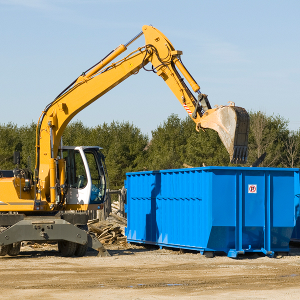 what happens if the residential dumpster is damaged or stolen during rental in Dryfork